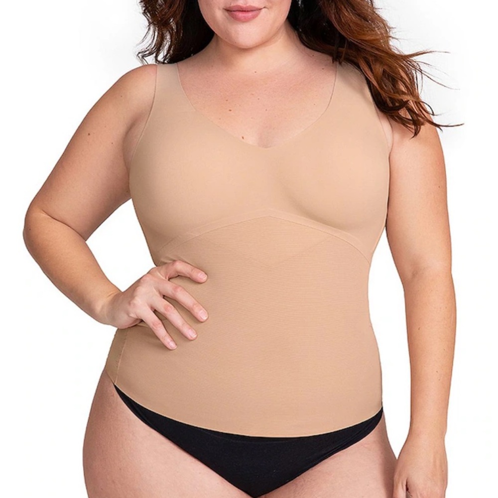 Honeylove Women’s Control Tank Top size 1X Nude